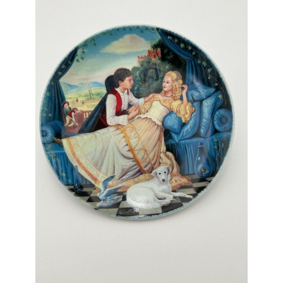 1985 Limoges France Porcelain Decorative Plate "La Belle Au Bois Dormant" By And - Picture 1 of 2